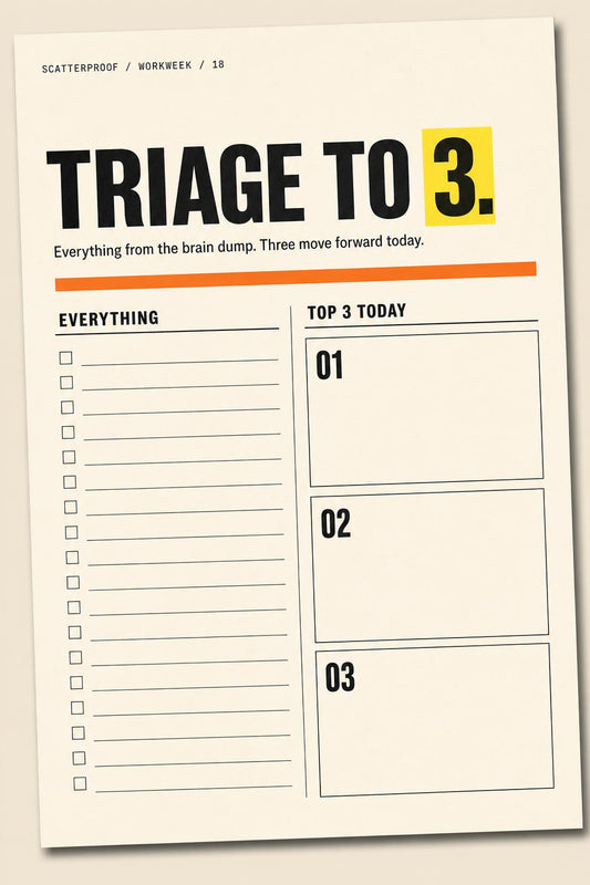 Triage to 3 worksheet preview