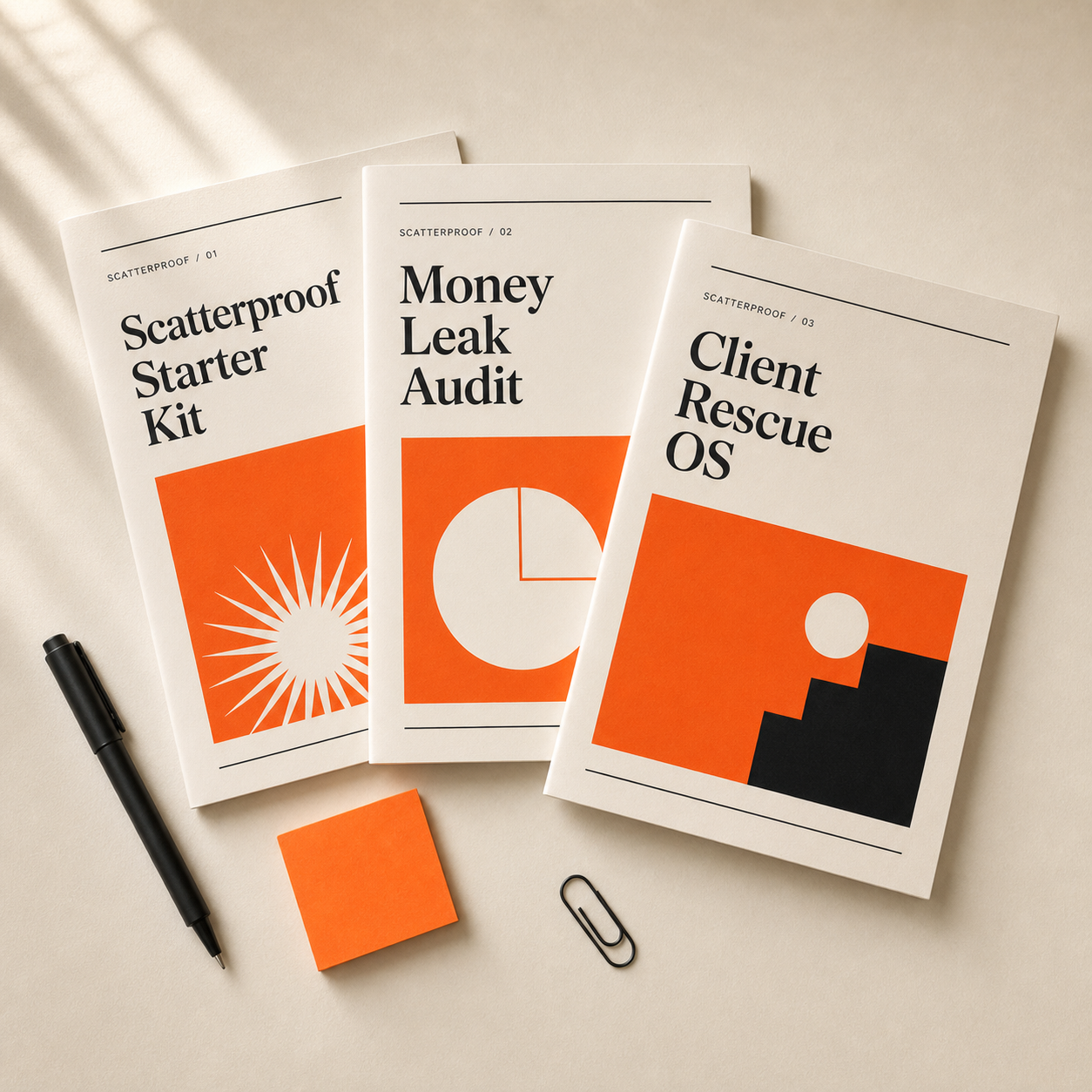Scatterproof Complete System — all three packs (instant PDF)